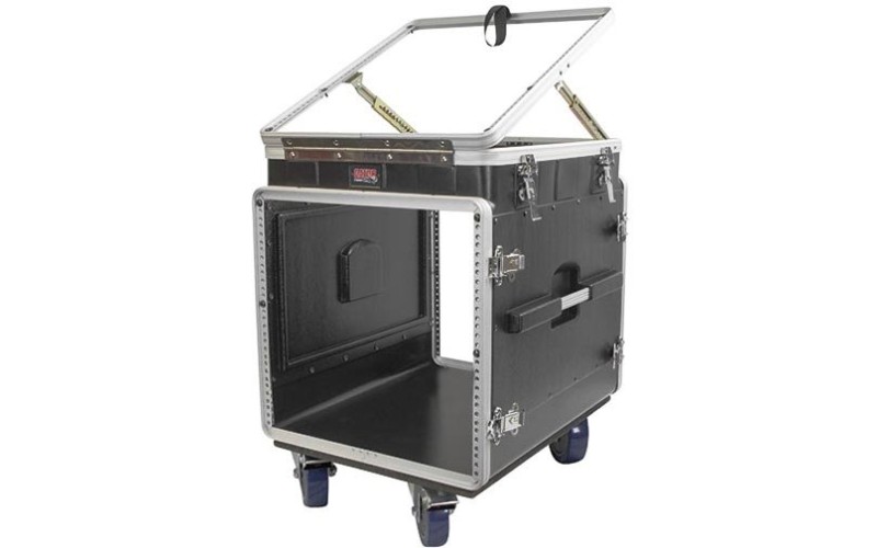 GATOR GRC-12X10PU - кейс,пластик,черный,12U верх, 10U фронт, компактный, откидная крышка