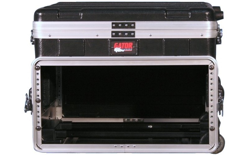GATOR GRC-STUDIO4GO-W - рэковый кейс,пластик, верх - для ноутбука и 4U низ, колёса
