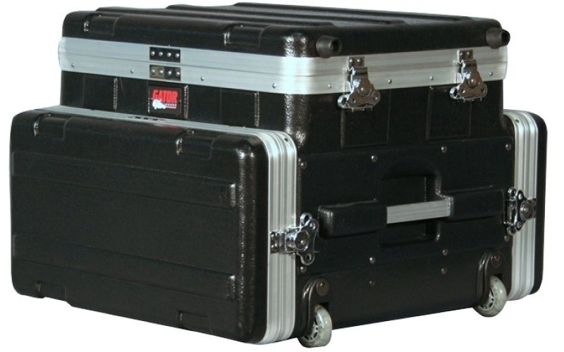 GATOR GRC-STUDIO4GO-W - рэковый кейс,пластик, верх - для ноутбука и 4U низ, колёса