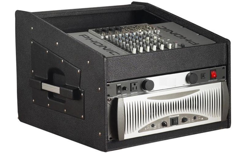 GATOR GRCW-10X4 - рэковый кейс, 10U верх, 4U низ, дерево, черный, со съемным чехлом