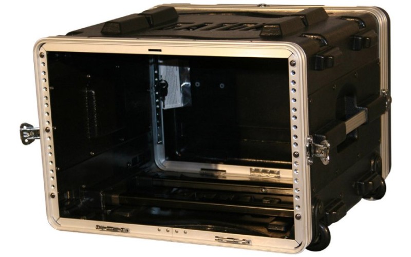 GATOR GRR-6L - рэковый кейс на 6U, стальные рельсы, глубина 19