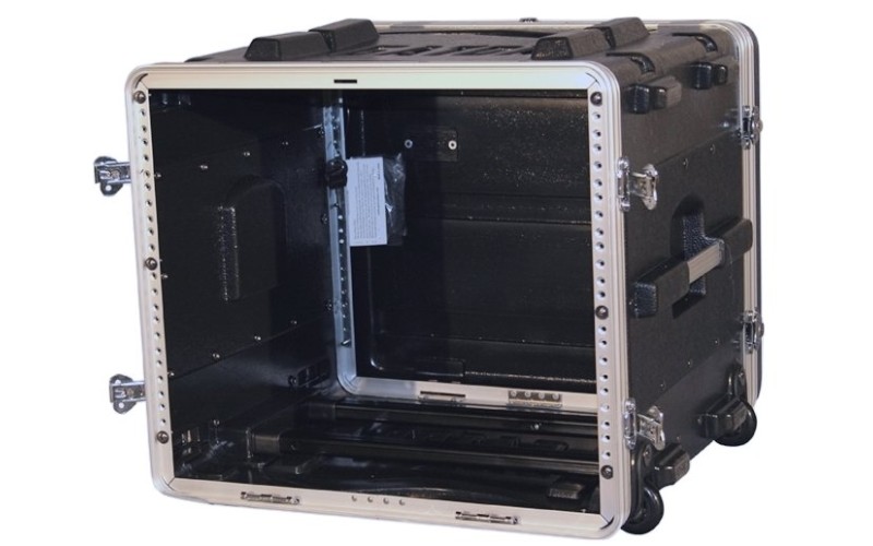 GATOR GRR-8L - рэковый кейс на 8U, стальные рельсы, глубина 19