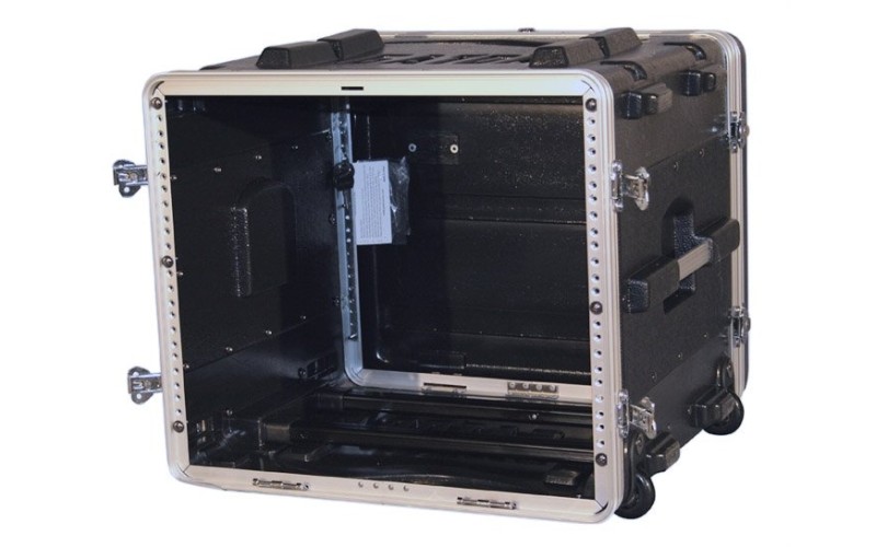 GATOR GRR-8L - рэковый кейс на 8U, стальные рельсы, глубина 19