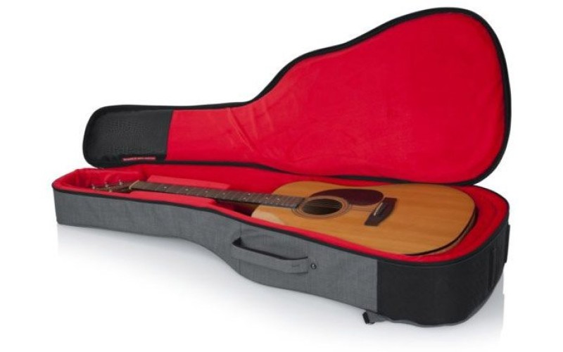 GATOR GT-ACOUSTIC-GRY - усиленный чехол для акустических гитар, цвет серый