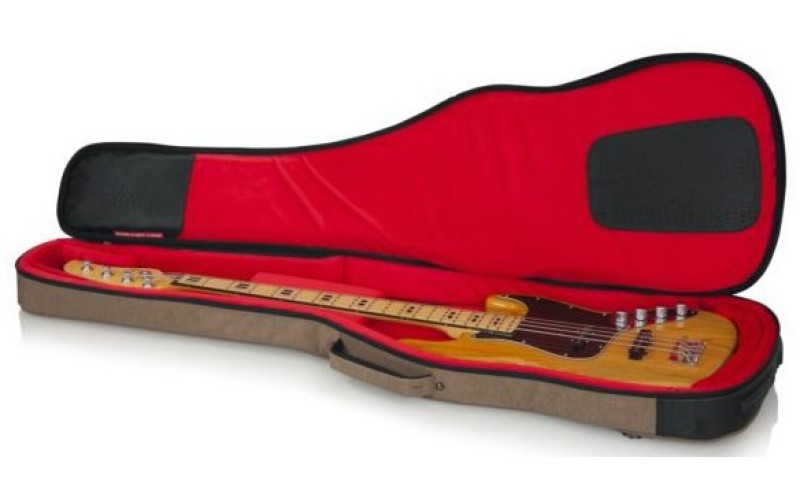 GATOR GT-BASS-TAN - усиленный нейлоновый чехол для бас-гитар, цвет бежевый