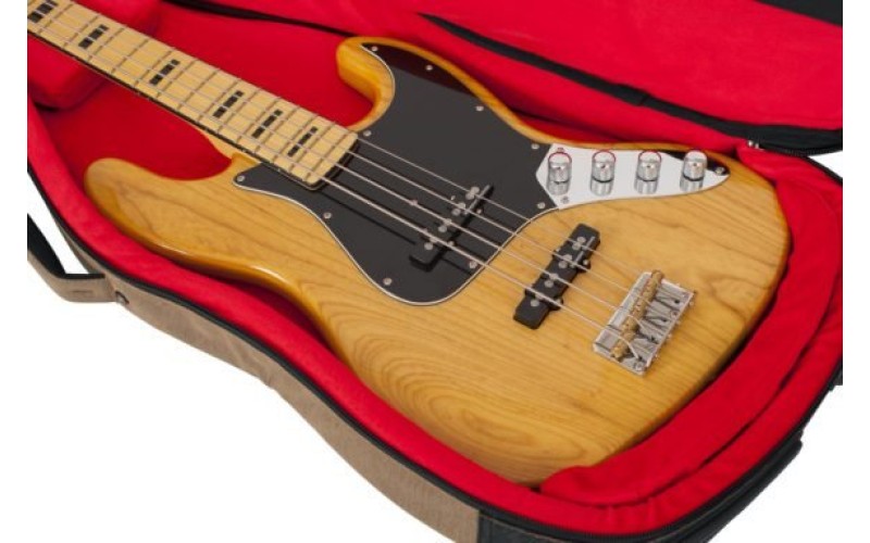 GATOR GT-BASS-TAN - усиленный нейлоновый чехол для бас-гитар, цвет бежевый