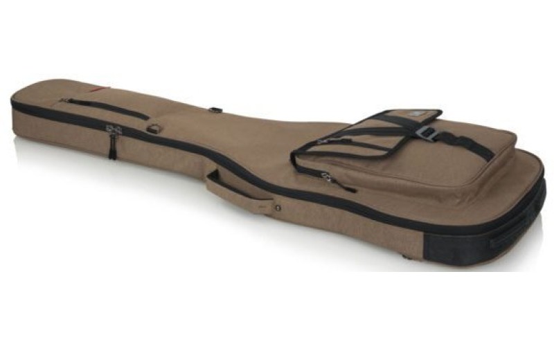 GATOR GT-BASS-TAN - усиленный нейлоновый чехол для бас-гитар, цвет бежевый