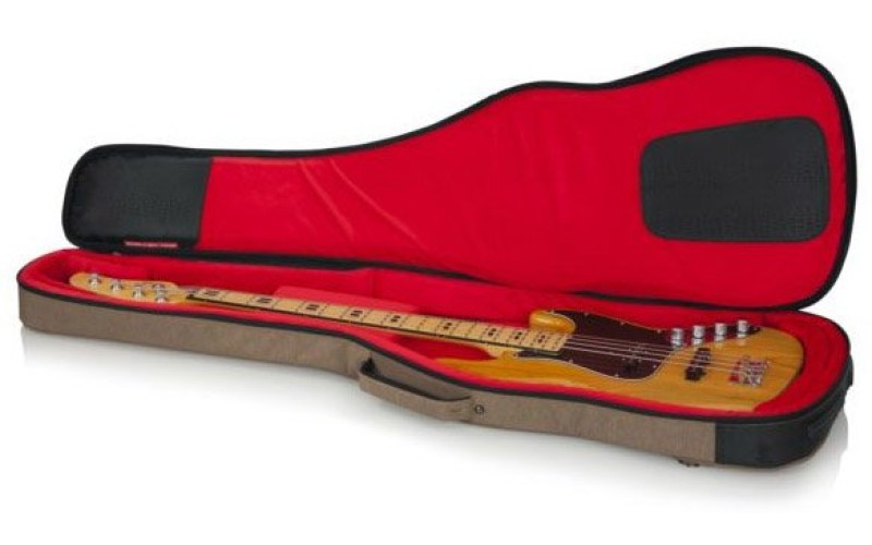 GATOR GT-BASS-TAN - усиленный нейлоновый чехол для бас-гитар, цвет бежевый