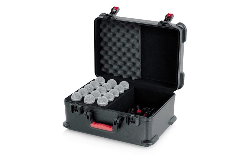 GATOR GTSA-MIC15 - пластиковый кейс для 15 проводных микрофонов