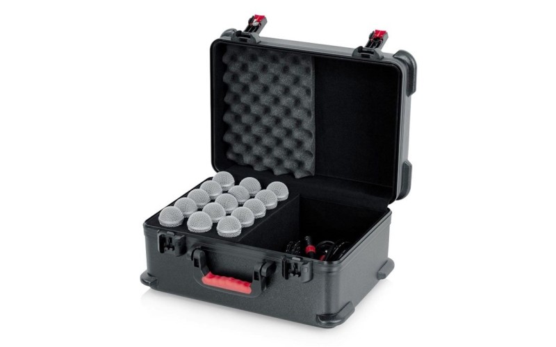 GATOR GTSA-MIC15 - пластиковый кейс для 15 проводных микрофонов