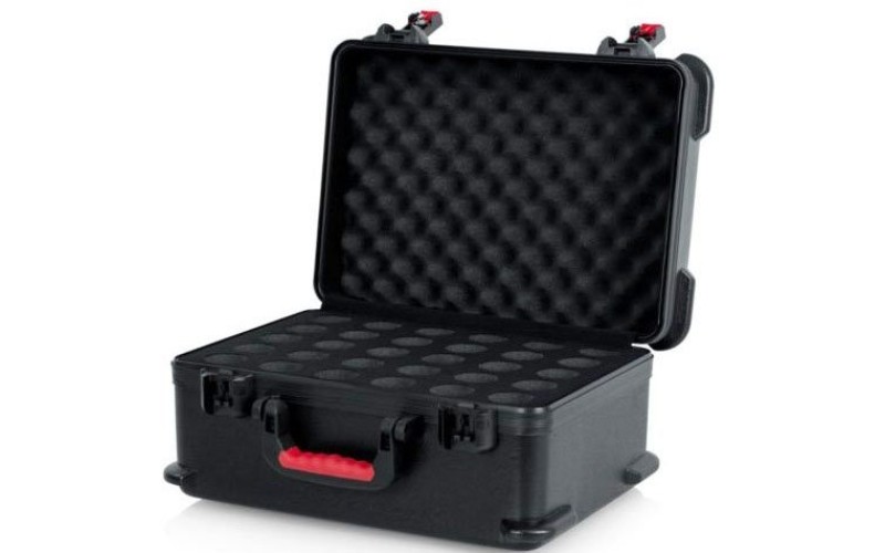 GATOR GTSA-MIC30 - пластиковый кейс для 30 проводных микрофонов
