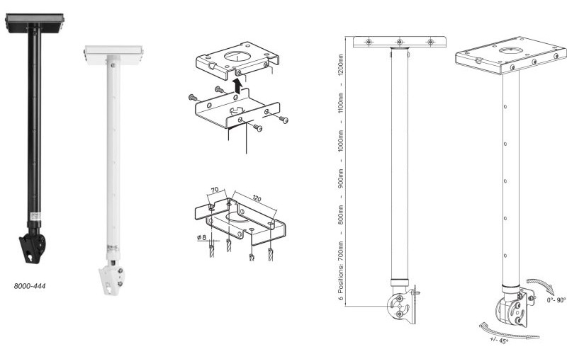 Genelec 8000-444B потолочное крепление для мониторов