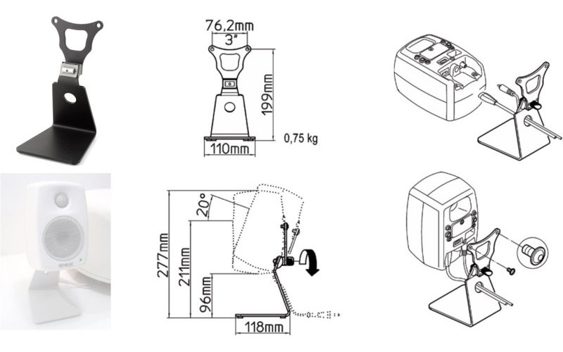 Genelec 8010-320B настольная L-образная стойка