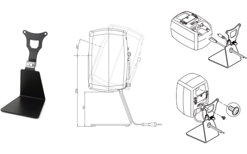 Genelec 8020-320B настольная L-образная стойка для мониторов G Two, 8020, 8320