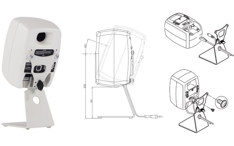 Genelec 8020-320W настольная L-образная стойка