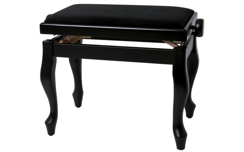 GEWA Piano Bench Deluxe Classic Black Highgloss (130.330) банкетка черная глянцевая гнутые ножки