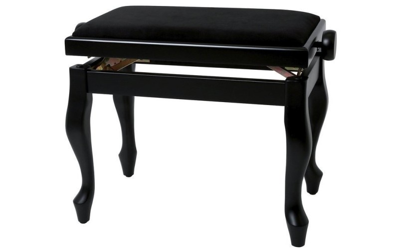 GEWA Piano Bench Deluxe Classic Black Matt (130.320) банкетка черная матовая гнутые ножки