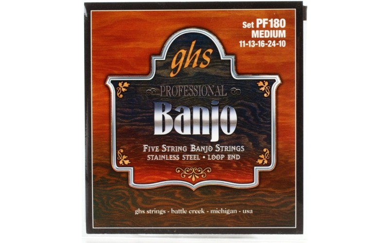 GHS PF145 (10-12-13-22-10) - струны для 5 струнного банджо