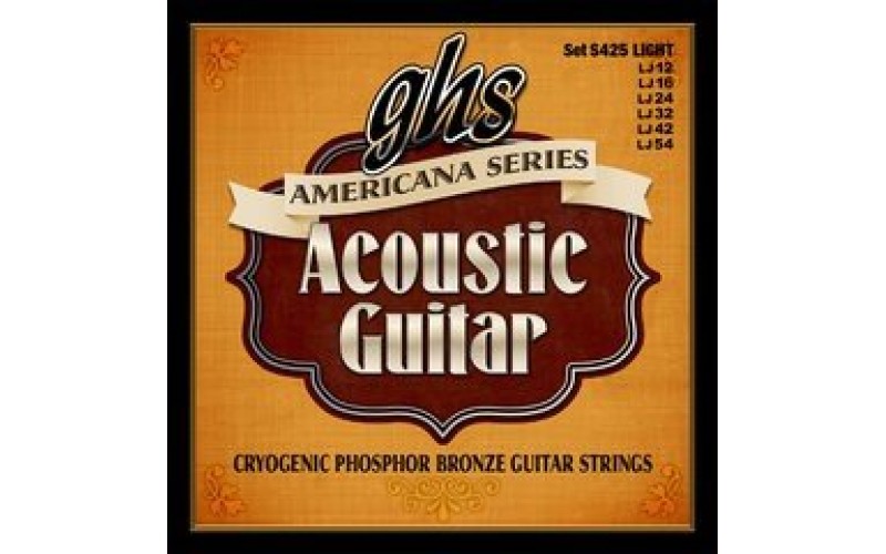 GHS S425 - струны для акустической гитары, 12-54