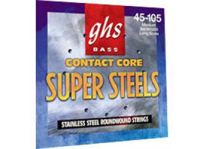 GHS STRINGS M5200 SUPERSTEEL набор струн для бас-гитары, 045-105