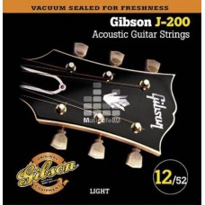 GIBSON SAG-J200L PREMIUM PHOS BRONZE .012-.052 струны для акустической гитары