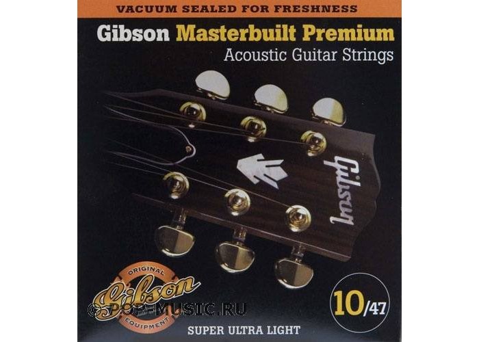 GIBSON SAG-MB10 MASTERBUILT PHOSPHOR BR .010-.047 струны для акустической гитары