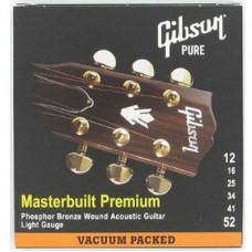 GIBSON SAG-MB12 MASTERBUILT PHOSPHOR BR .012-.052 струны для акустической гитары