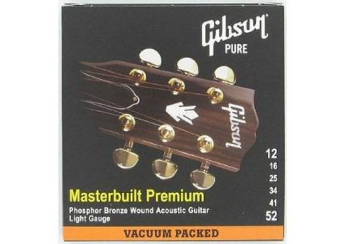 GIBSON SAG-MB12 MASTERBUILT PHOSPHOR BR .012-.052 струны для акустической гитары