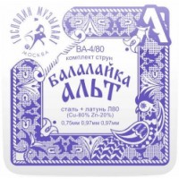 Господин музыкант BA-4/80 сталь+ Л80 80/20 - Струны для балалайки альт