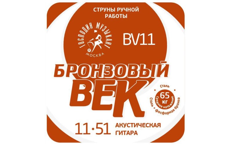 ГОСПОДИН МУЗЫКАНТ BV 11 Струны для акустической гитары