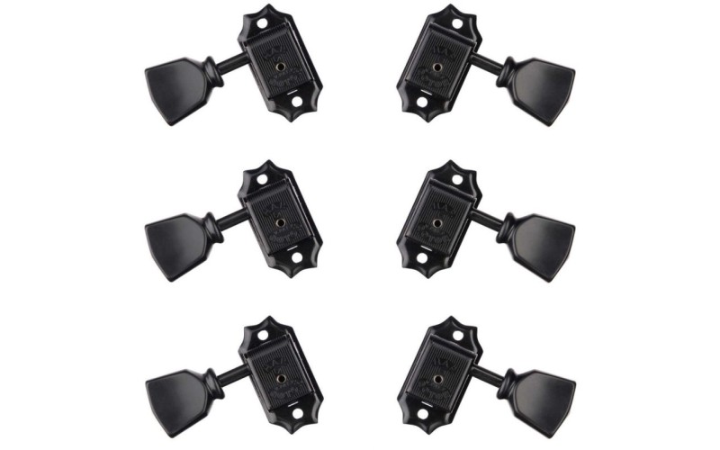 Gotoh SD90-HAPM-SL-B-L3+R3 Колки для гитары 3+3, локовые, черные