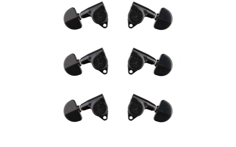 Gotoh SG301-HAPM-20-B-L3+R3 Колки для гитары 3+3, локовые, черные