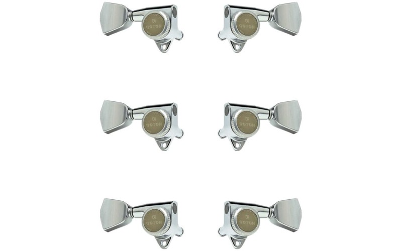 Gotoh SG301-MGT-04-C-L3+R3 Колки для гитары 3+3, локовые, хром