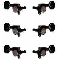 Gotoh SG360-07-B-L3+R3 Колки для гитары 3+3, черные