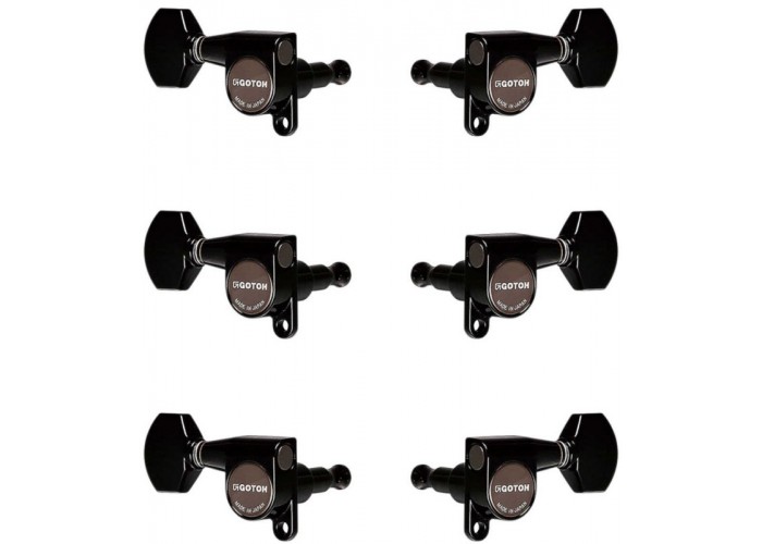 Gotoh SG360-07-B-L3+R3 Колки для гитары 3+3, черные