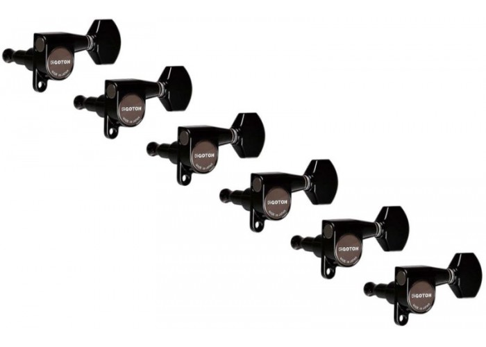 Gotoh SG360-07-B-L6 Колки для гитары 6л, черные