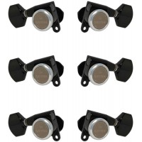 Gotoh SG360-MGT-07-B-L3+R3 Колки для гитары 3+3, локовые, черные