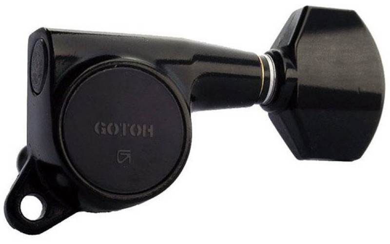 GOTOH SG381-07-B-L3+R3 Колки для гитары 3+3, черные
