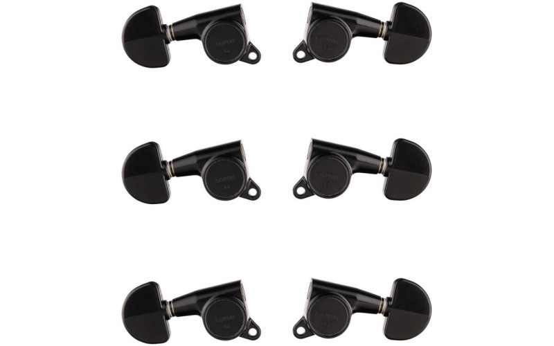 GOTOH SG381-20-B-L3+R3 Колки для гитары 3+3, черные