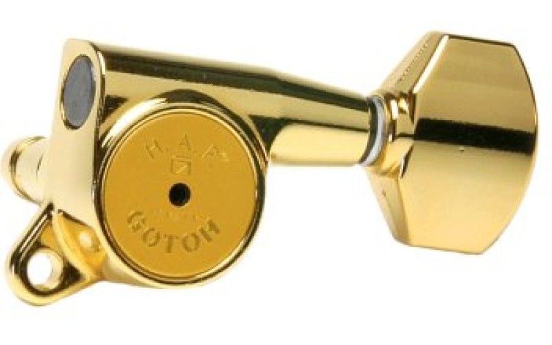 GOTOH SG381-HAPM-07-GG-L6 Колки для гитары 6л, локовые, золото