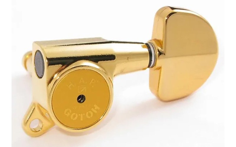 GOTOH SG381-HAPM-20-GG-L3+R3 Колки для гитары 3+3, локовые, золото