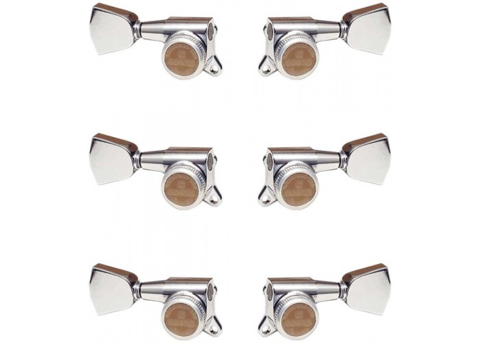GOTOH SG381-MGT-04-C-L3+R3 Колки для гитары 3+3, локовые, хром