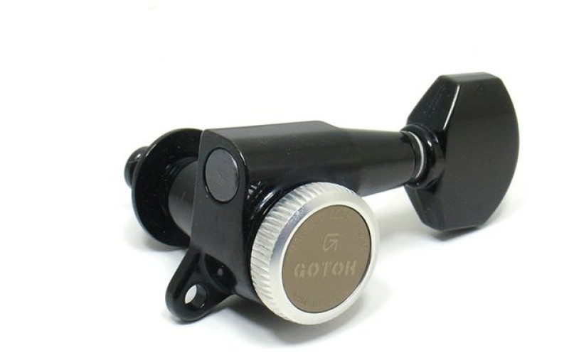 GOTOH SG381-MGT-07-B-L6 Колки для гитары 6л, локовые, черные