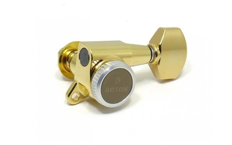 GOTOH SG381-MGT-07-GG-L3+R3 Колки для гитары 3+3, локовые, золото