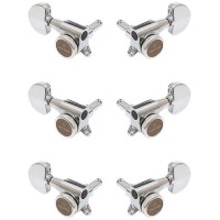 GOTOH SG381-MGT-20-C-L3+R3 Колки для гитары 3+3, локовые, хром