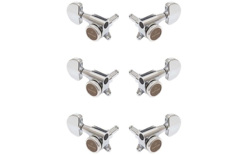 GOTOH SG381-MGT-20-C-L3+R3 Колки для гитары 3+3, локовые, хром