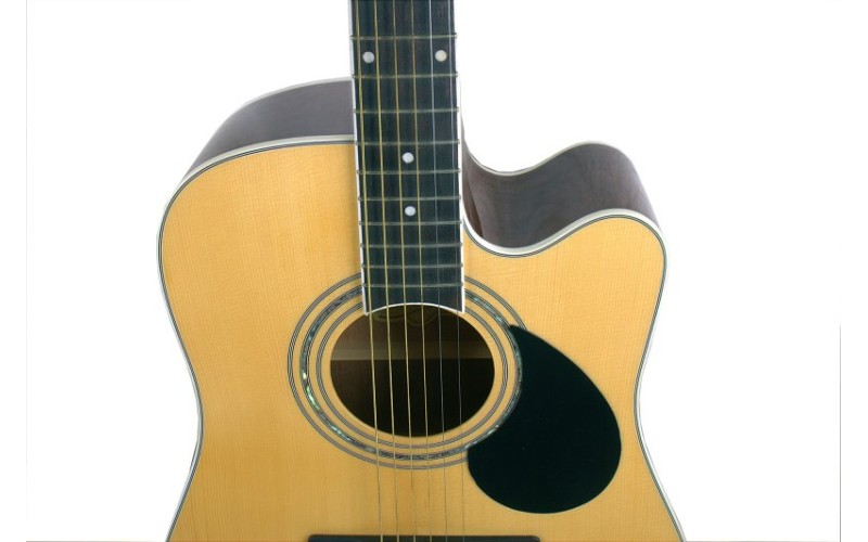 GREG BENNETT GD100SC/N - акустическая гитара с вырезом, дредноут, цвет натуральный