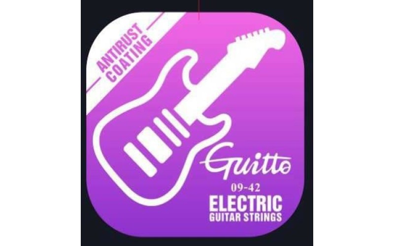 Guitto GSE-009 Комплект струн для электрогитары, с покрытием, 9-42