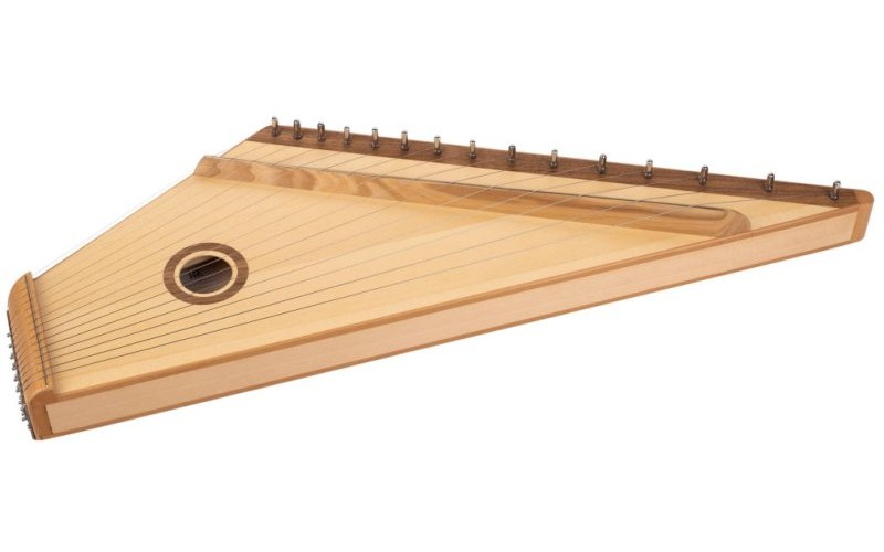 Гусельник GU-11.32.15.56900 Гусли Звончатые крыловидные Прима, 15 струн, тв.породы, макс., светлые