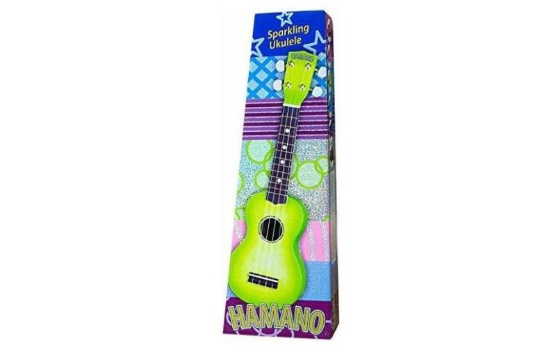 HAMANO U-35GN Green Sparkle укулеле сопрано, клен, гриф махогани, чехол, зеленый берст с блестками